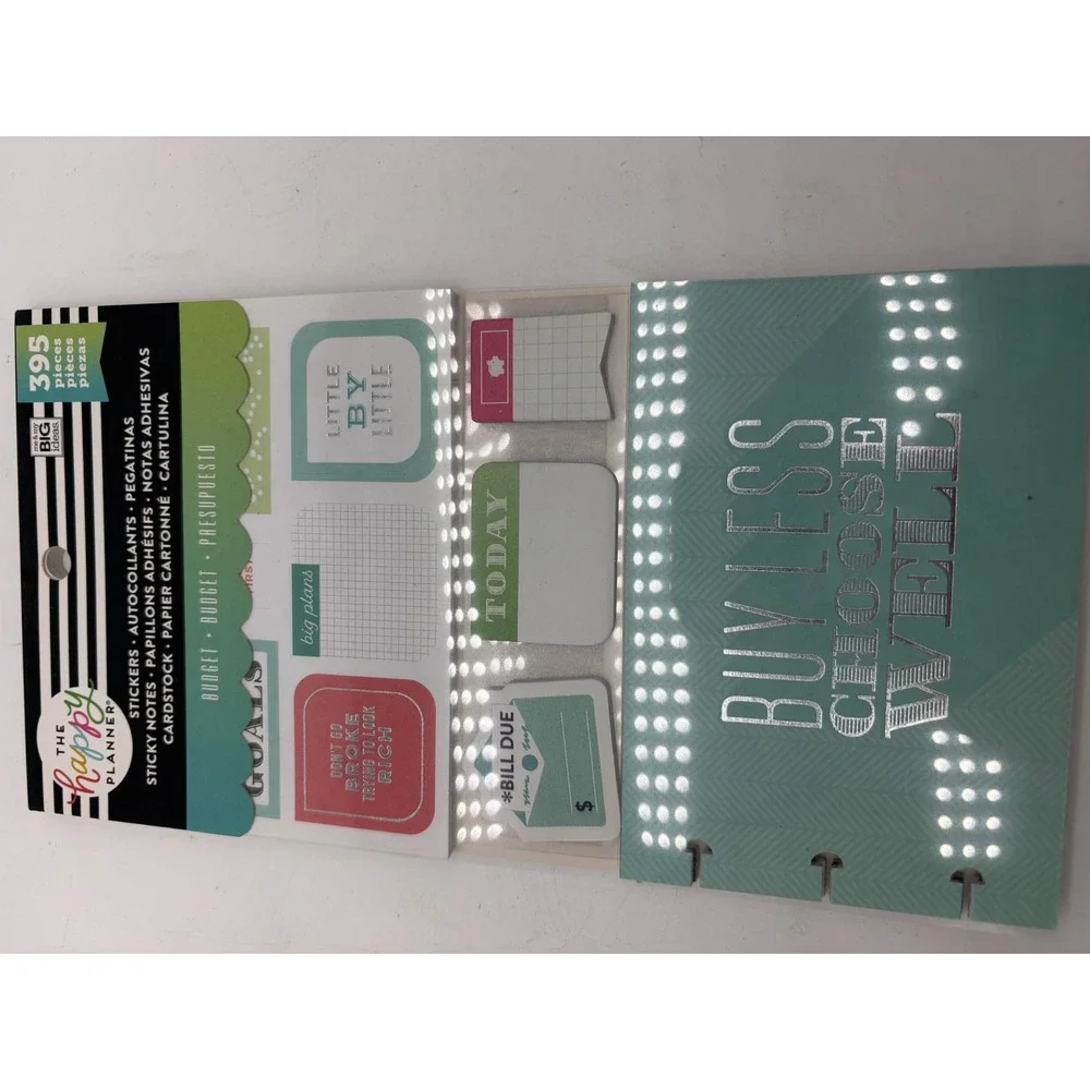 The Happy Planner Sticker Book & Accessory Lot new